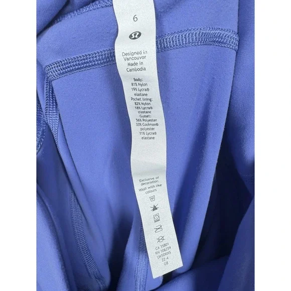 Lululemon Womens‎ 6 High Rise Groove Flare Leggings Periwinkle Yoga Pants - Picture 6 of 8
